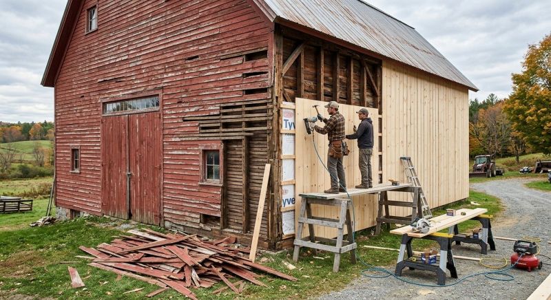 Barn Siding Replacement in Brooks, GA