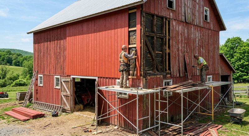 Barn Siding Replacement in Jonesboro, GA