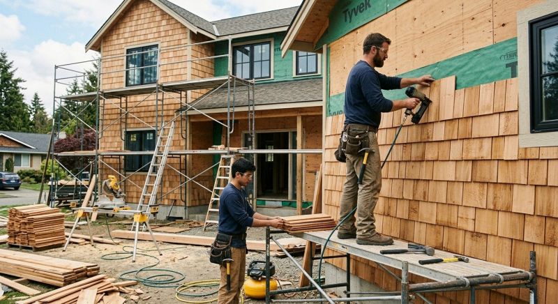 Cedar Cladding Installation in Jonesboro, GA