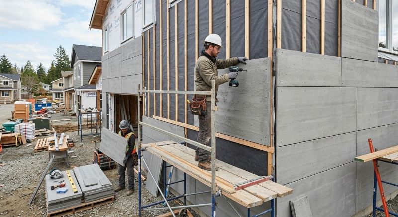 Cement Siding Installation in Union City, GA