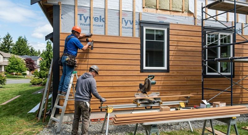 Faux Wood Siding Installation in Jonesboro, GA