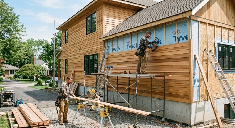 Faux Wood Siding Installation in Locust Grove, GA