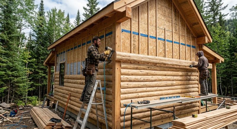 Log Siding Installation in Brooks, GA