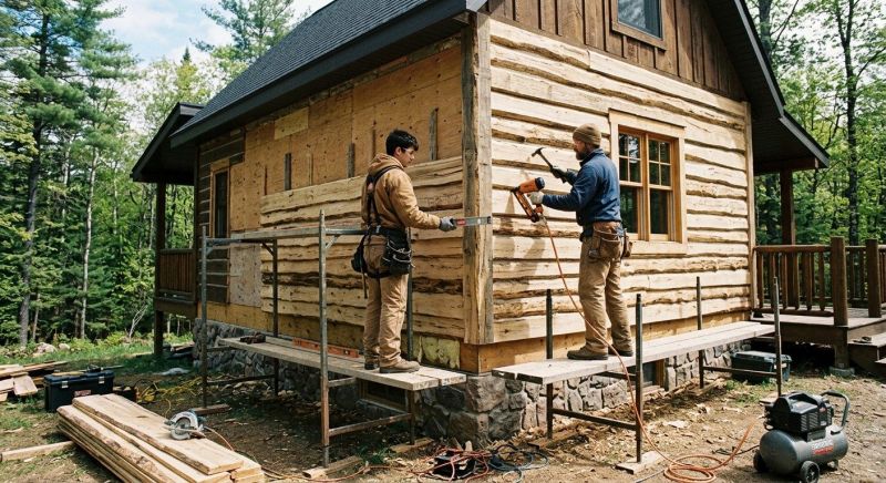 Log Siding Installation in Dekalb County, GA