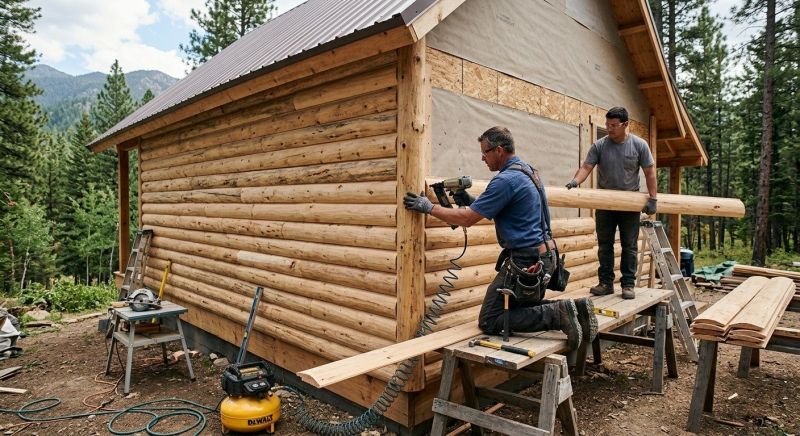 Log Siding Installation in Lithonia, GA