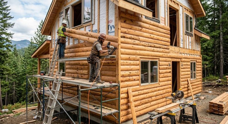 Log Siding Installation in Peachtree City, GA