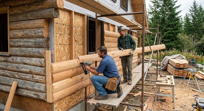 Log Siding Installation in Williamson, GA