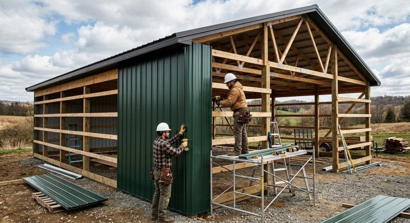 Metal Barn Siding Installation in Jonesboro, GA