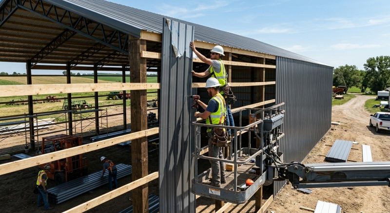 Pole Barn Siding Installation in Jonesboro, GA